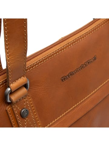 The Chesterfield Brand Branson Schultertasche Leder 37 cm Laptopfach cognac