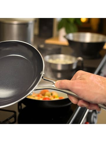 Berndes Bratpfanne 20, 24, 28 oder 32 cm, Aluminium - Daily Edition | Classic in grau