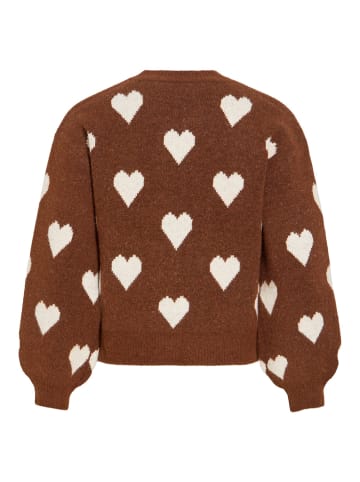 Vila Strickpullover in Chocolate Brown
