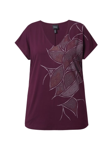 Ulla Popken Shirt in dunkle pflaume