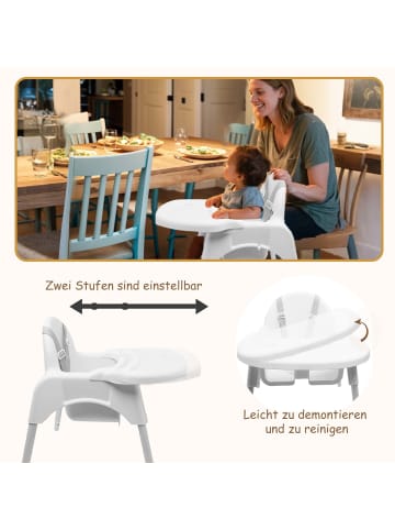 Yalion Babystuhl Höhenverstellbar in Weiß