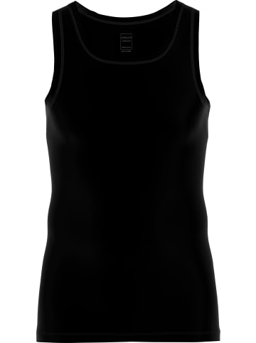 Ammann Baumwolle, Single-Jersey Bio Unterhemd in schwarz
