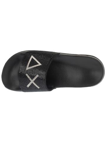 Sun68 SUN68 Slippers Strass Logo in Schwarz