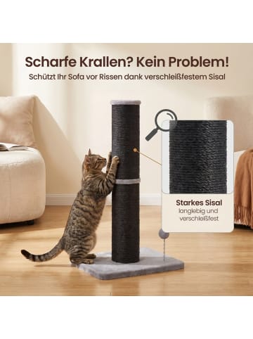 Feandrea Katzenbaum Clawfy in Tintenschwarz - (B)40 x (H)85 x (T)50 cm
