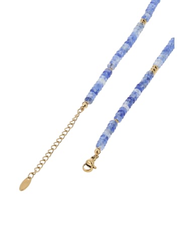 grassland Women Necklace in Blue White