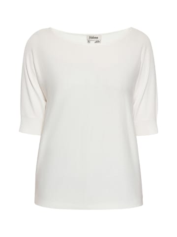 Sidona Damen Pullover in WOLLWEISS