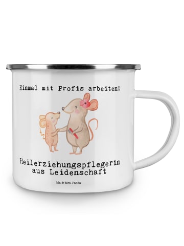 Mr. & Mrs. Panda metallbecher Heilerziehungspflegerin Leidenscha... in Weiß