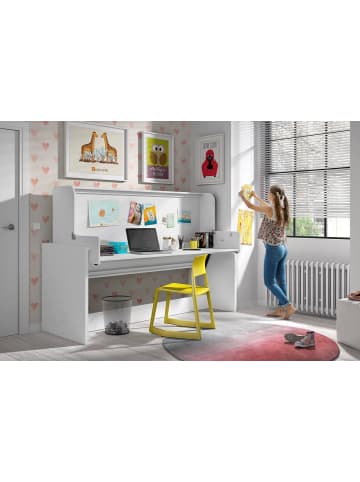 58 aufm Kessel FUNKTIONSBETT Kassandra 217x148x110 aus Holzwerkstoff in Weiß