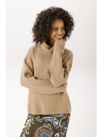 Aniston CASUAL Strickpullover in camelfarben