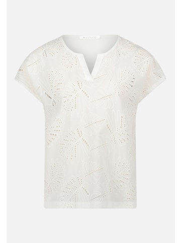 BETTY & CO Casual-Shirt mit V-Ausschnitt in Rohweiß