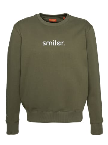 smiler. Sweatshirtpullover Cuddle. in OLIVE