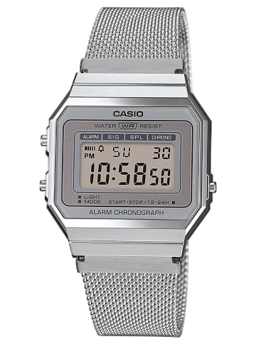 Casio Vintage Damenuhr Anthrazit / Silber