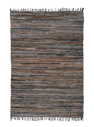 Kayoom Kurzflor Teppich Sonipat 110 in braun - multi - rechteckig