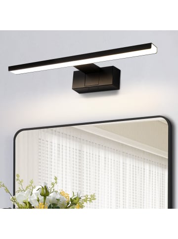 ZMH Spiegelleuchte in schwarz L 30CM Badezimmerlampe Neutralweiß 6W