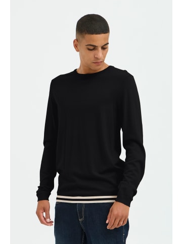 BLEND Strickpullover BHPullover 20717260 modischer Strickpullover in Schwarz