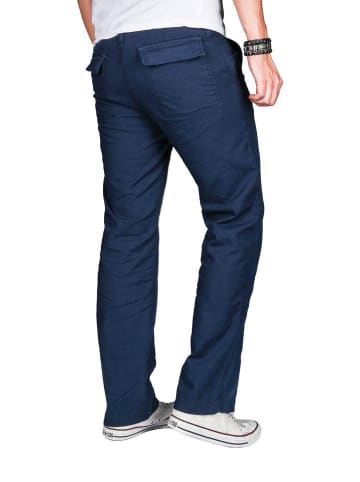 Alessandro Salvarini Leinen Optik AS034 in Dunkelblau