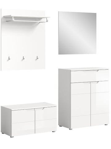 ebuy24 Garderobenmöbel Solero Weiß 175 x 37 cm