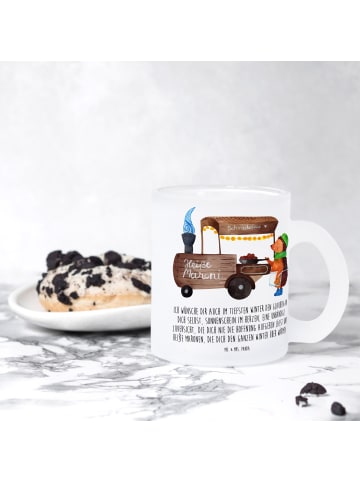 Mr. & Mrs. Panda Becher Igel Maronen mit Spruch in Transparent