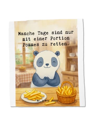 Mr. & Mrs. Panda Stofftragetasche Panda Pommes Gebet Design mit ... in Weiß