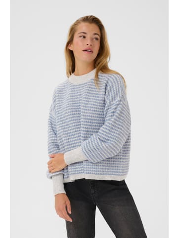 Kaffe Strickpullover KAellery Loose fit in Light GreyM/Windward Structure