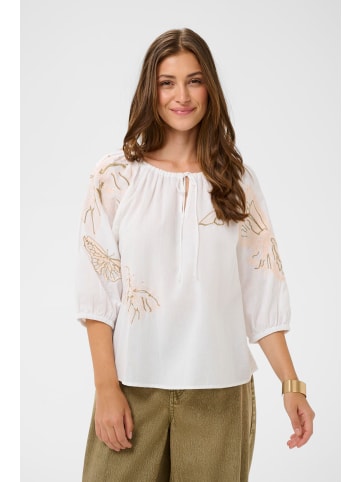 Cream Kurzarm-Bluse CRBrianna Regular fit in Snow White