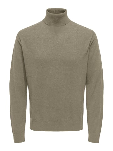ONLY & SONS Strickpullover in Desert Taupe
