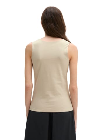 Marc O'Polo V-Neck-Top slim in Linen Beige