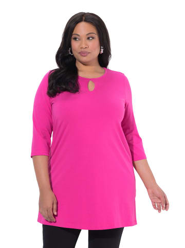 Ulla Popken Longshirt in helles fuchsia