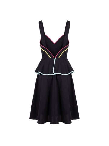 Trussardi Jeans Schwarz Baumwolle Damen Kleid