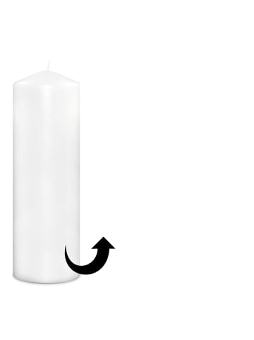 Mr. & Mrs. Panda Blockkerze Einhorn Prinzessin mit Spruch in Weiß