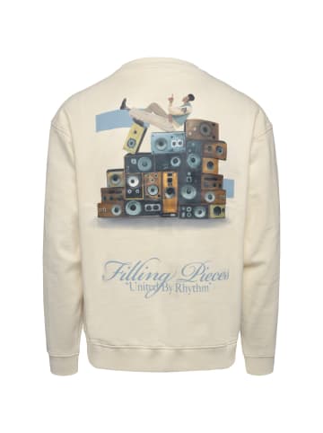 FILLING PIECES Sweatshirt Gramophone Vintage in creme