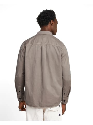 G-Star Raw Pleated Zip Regular Hemd flint grey gd