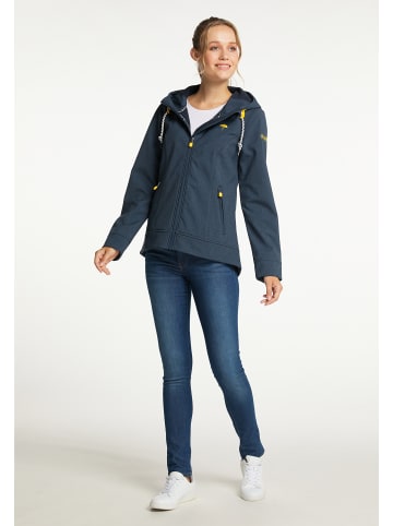 Schmuddelwedda Anorak + Tagesrucksack - Set in Marine Melange AOP