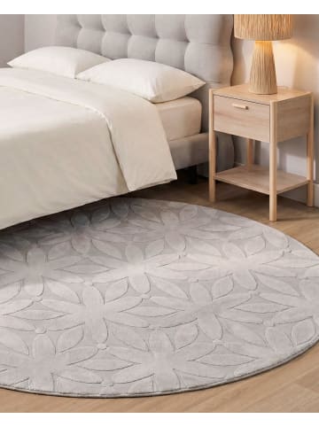 Beliani Kurzflor HOOD in Grau - (W) 160 x (L) 160 cm