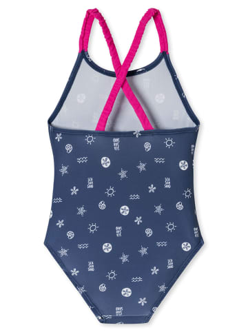 Schiesser Badeanzug Aqua Kids in Dunkelblau