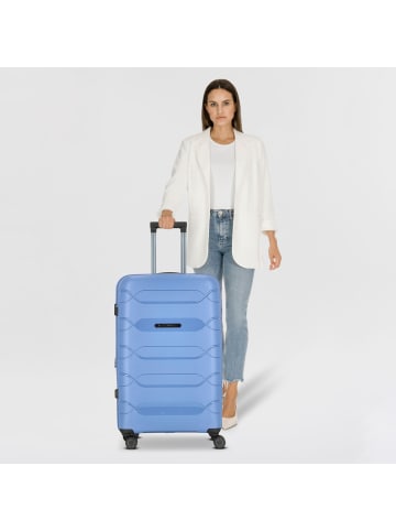 Polestream Strz by Asteroid 4 Rollen Trolley L 74 cm mit Dehnfalte in ice blue