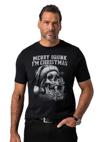 JP1880 Kurzarm T-Shirt in schwarz