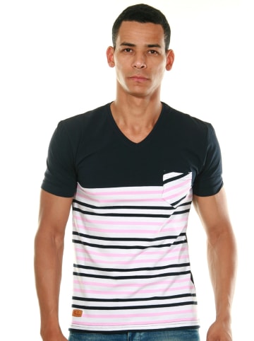 FIOCEO T-Shirt in rosa/schwarz