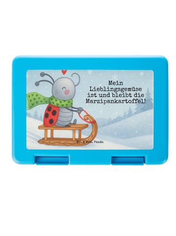 Mr. & Mrs. Panda Snackbox Smörle Rodeln Design mit Spruch in Weiß