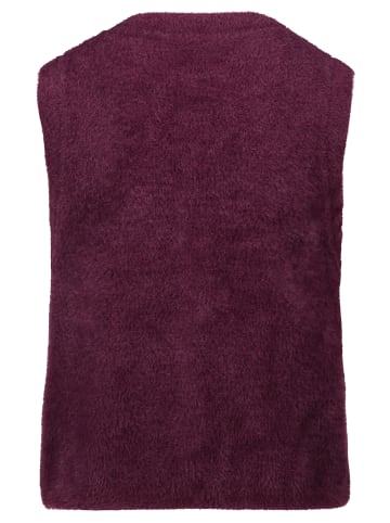 BETTY & CO Strick-Cardigan mit Knopfleiste in Dark Aubergine