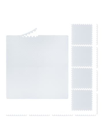 relaxdays 32 x Bodenschutzmatte in Weiß - (B)60 x (H)60 cm