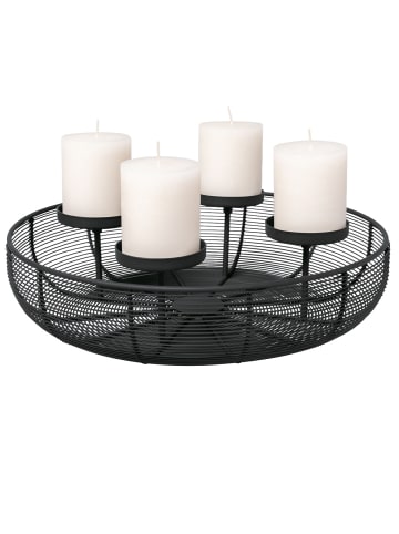 Villeroy & Boch Adventskranz Christmas Chic in ø 36 cm in schwarz