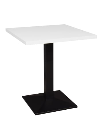58 aufm Kessel BISTROTISCH Ekzuperiia 70x70x75 schwarz matt/weiß matt lack