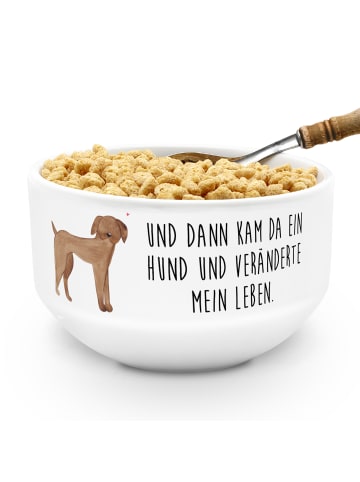 Mr. & Mrs. Panda Müslischale Hund Dogge mit Spruch in Weiß