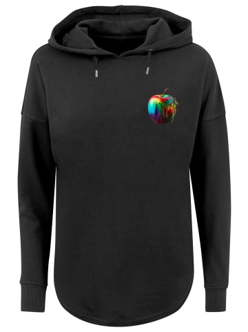 F4NT4STIC Oversized Hoodie Colorfood Collection - Rainbow Apple in schwarz
