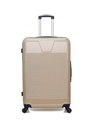 WAVE PARIS Großer Hartschalenkoffer SELENGA in Beige (95L)