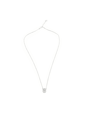 COFI 1453 Halskette für Damen Silber 925  mit Steine ca. 40-45 cm in Silber