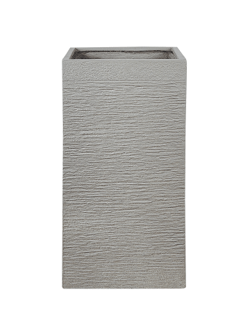 Beliani Outdoor Blumentopf DION in Grau - (W) 40 x (H) 77 x (L) 40 cm
