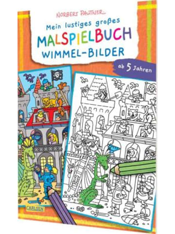 Carlsen Buch - Mein lustiges großes Malspielbuch: Wimmel-Bilder (ab 5 Jahren)