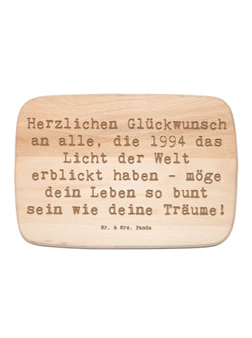 Mr. & Mrs. Panda Holz Frühstücksbrettchen Spruch 1994 Geburtstag... in Transparent